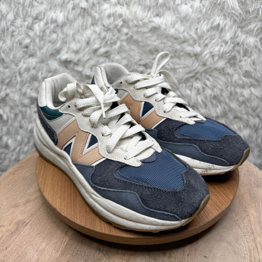 New Balance 57/40 Peacoat Sand Sneakers Men's Blue Shoes Intelligent Choice 9.5 - Picture 1 of 9